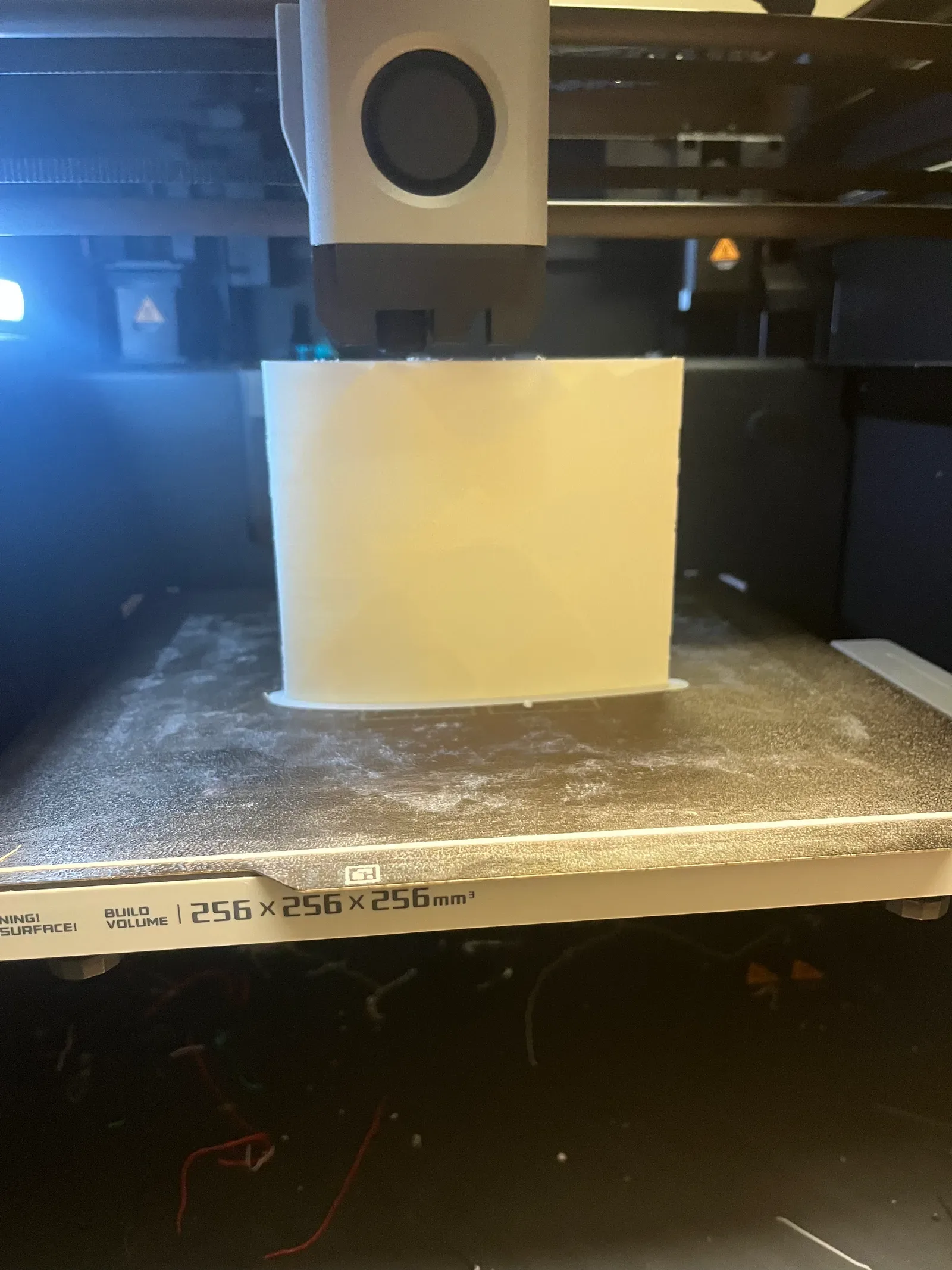 Foaming-PLA RC airplane wing section printing vertically